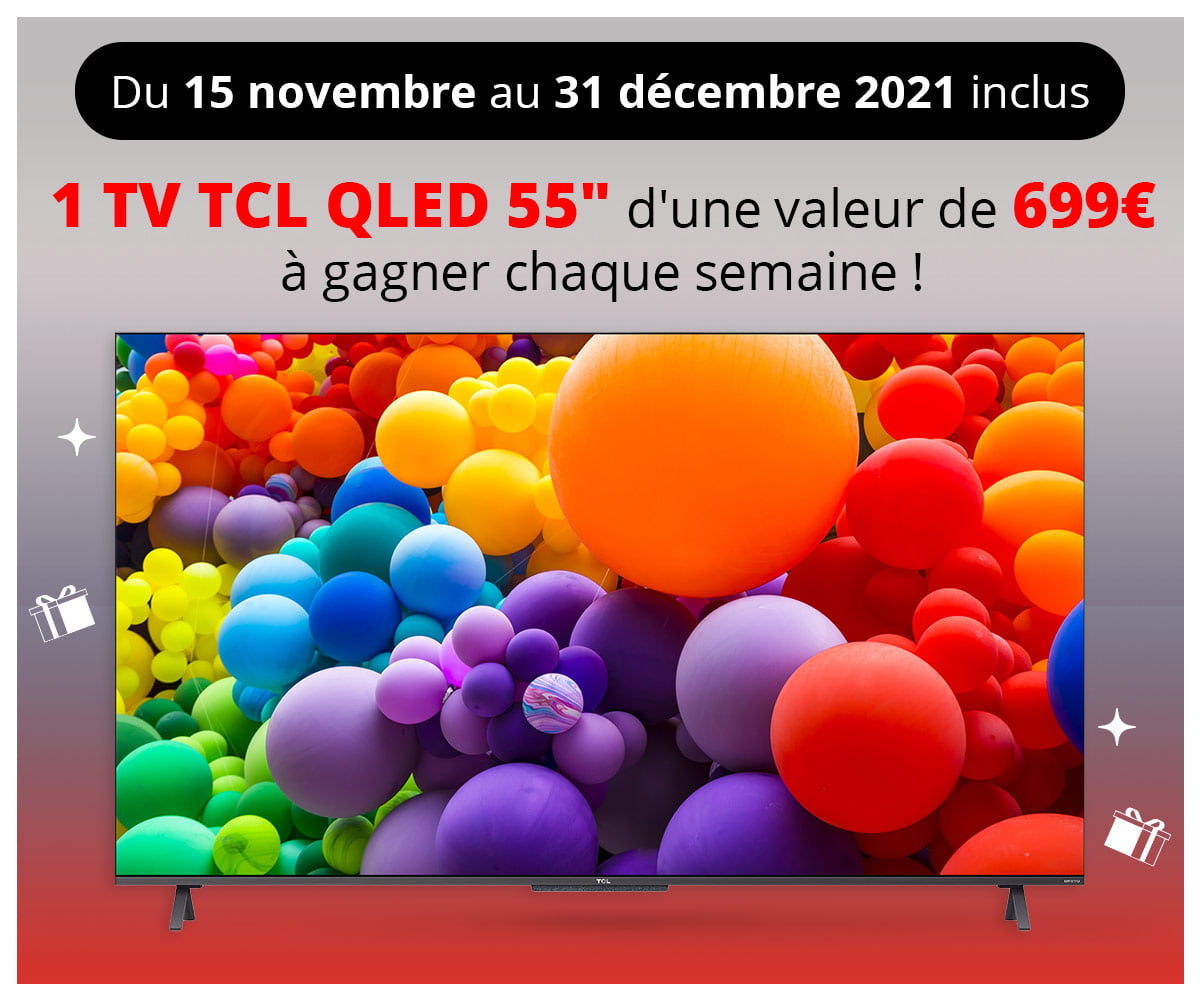 1 TV TCL 55C725 à gagner par semaine !